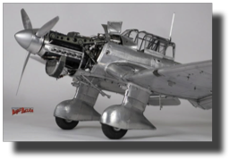 Junkers Ju 87 B-1 Stuka. Scratch built in metal by Rojas Bazán. 1:16 scale.