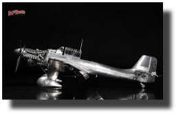 Junkers Ju 87 B-1 Stuka. Scratch built in metal by Rojas Bazán. 1:16 scale.